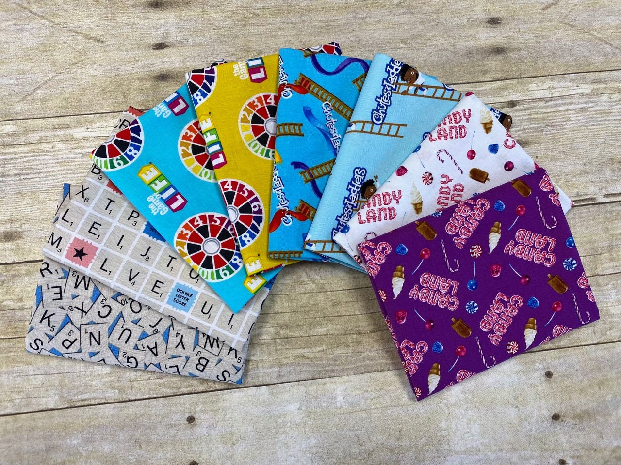 Licensed Hasbro Gaming 2 Chutes & Ladders Up and Down Blue 95070304-1 Cotton Woven Fabric