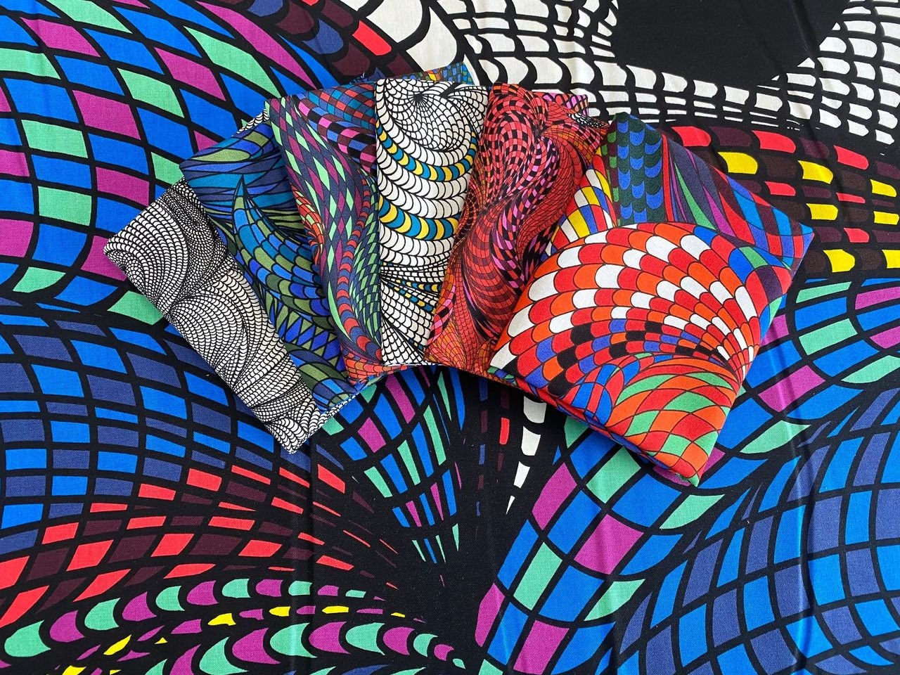 Bio Geo by Adrienne Leban Kaleido PWAL006.MULTI Cotton Woven Fabric