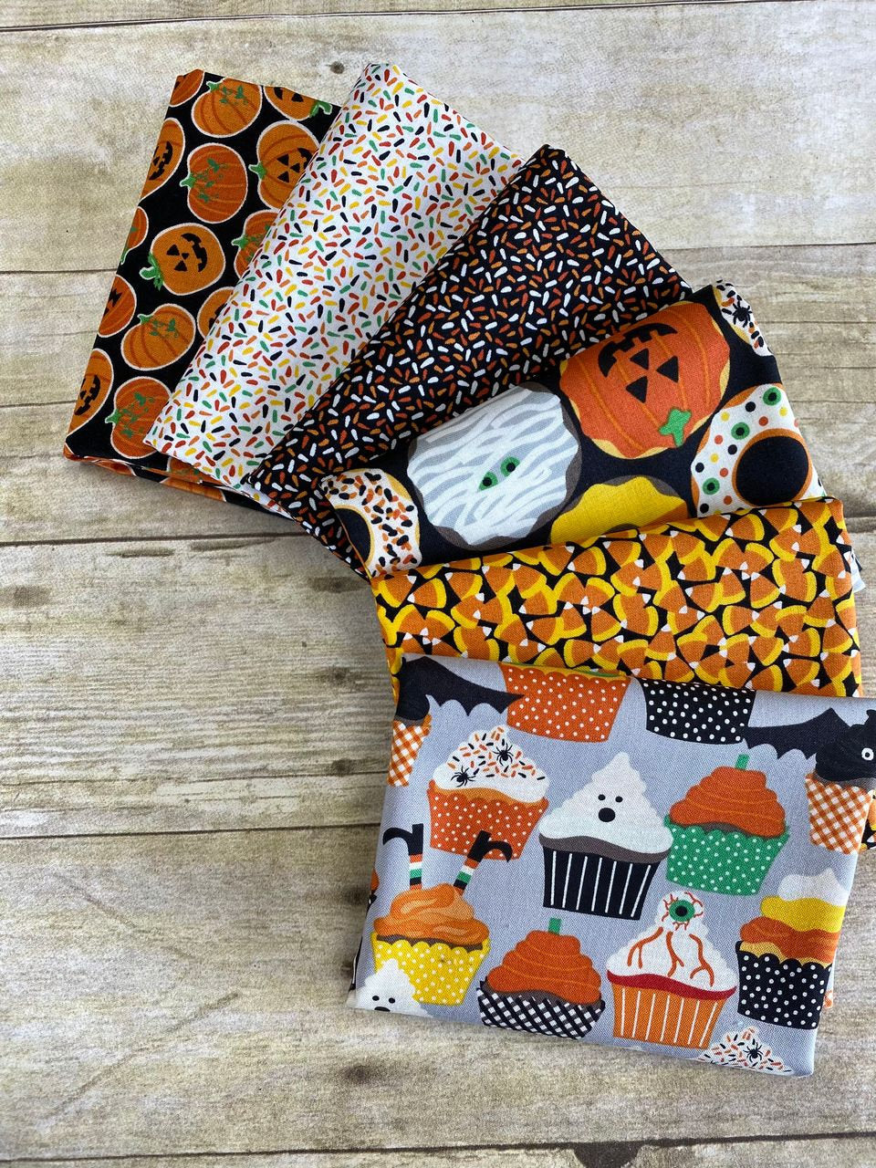Boolicious by Maude Asbury Pumpkin Teeth Black PWMA002.XBLACK Cotton Woven Fabric