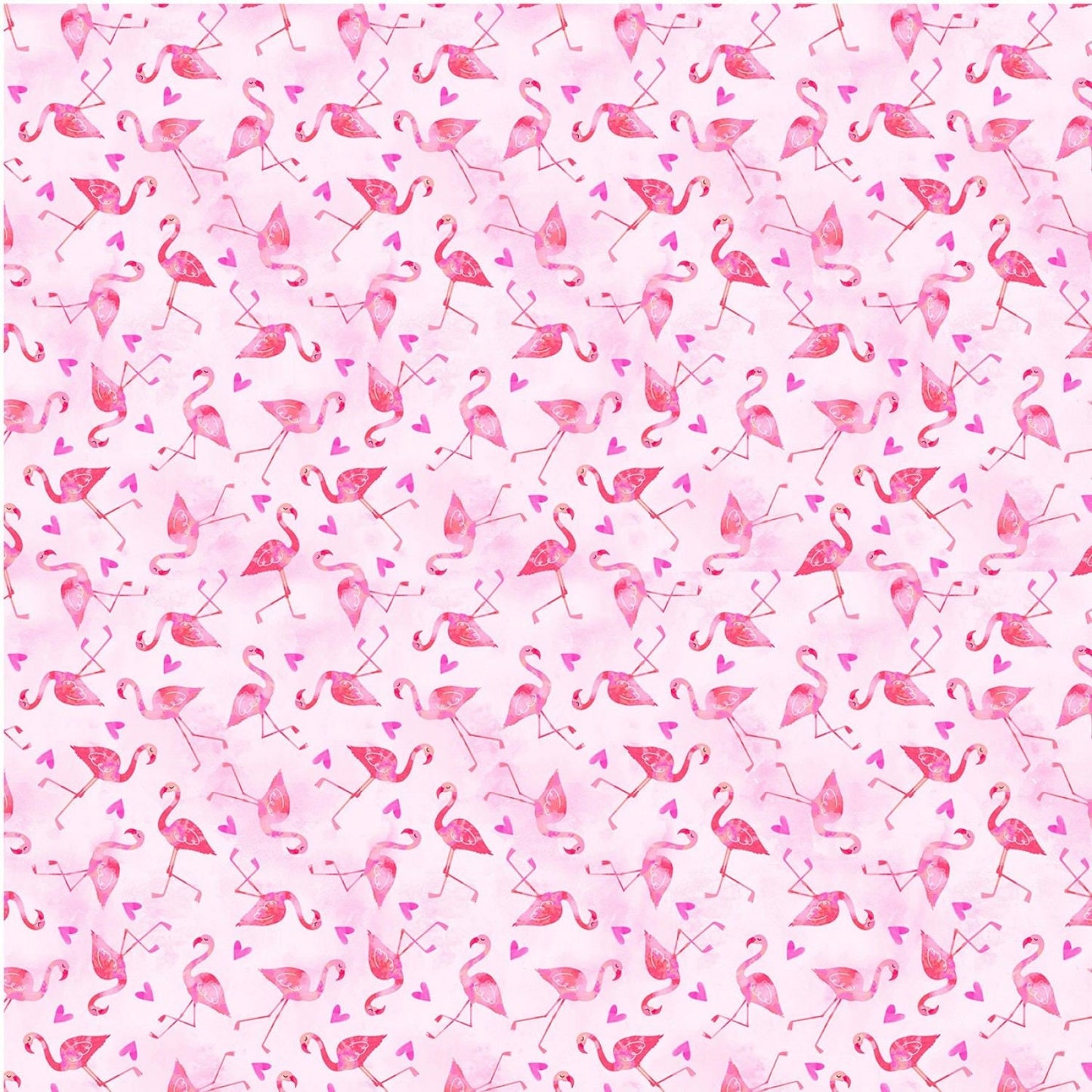 Good Vibes Only Flamingos Pink CX9814-PINK Cotton Woven Fabric