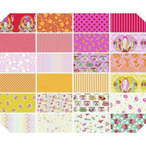 Tula Pink Curiouser & Curiouser Wonder Bundle of 24 Fat Quarters FB2FQTP.WONDER Cotton Woven