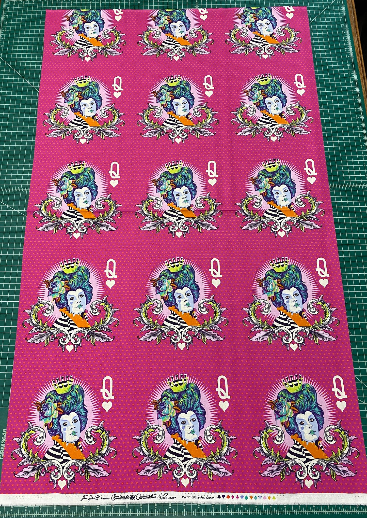 Tula Pink Curiouser & Curiouser 26" Panel (3 Rows as shown) The Red Queen Daydream PWTP160.DAYDREAM Cotton Woven Fabric