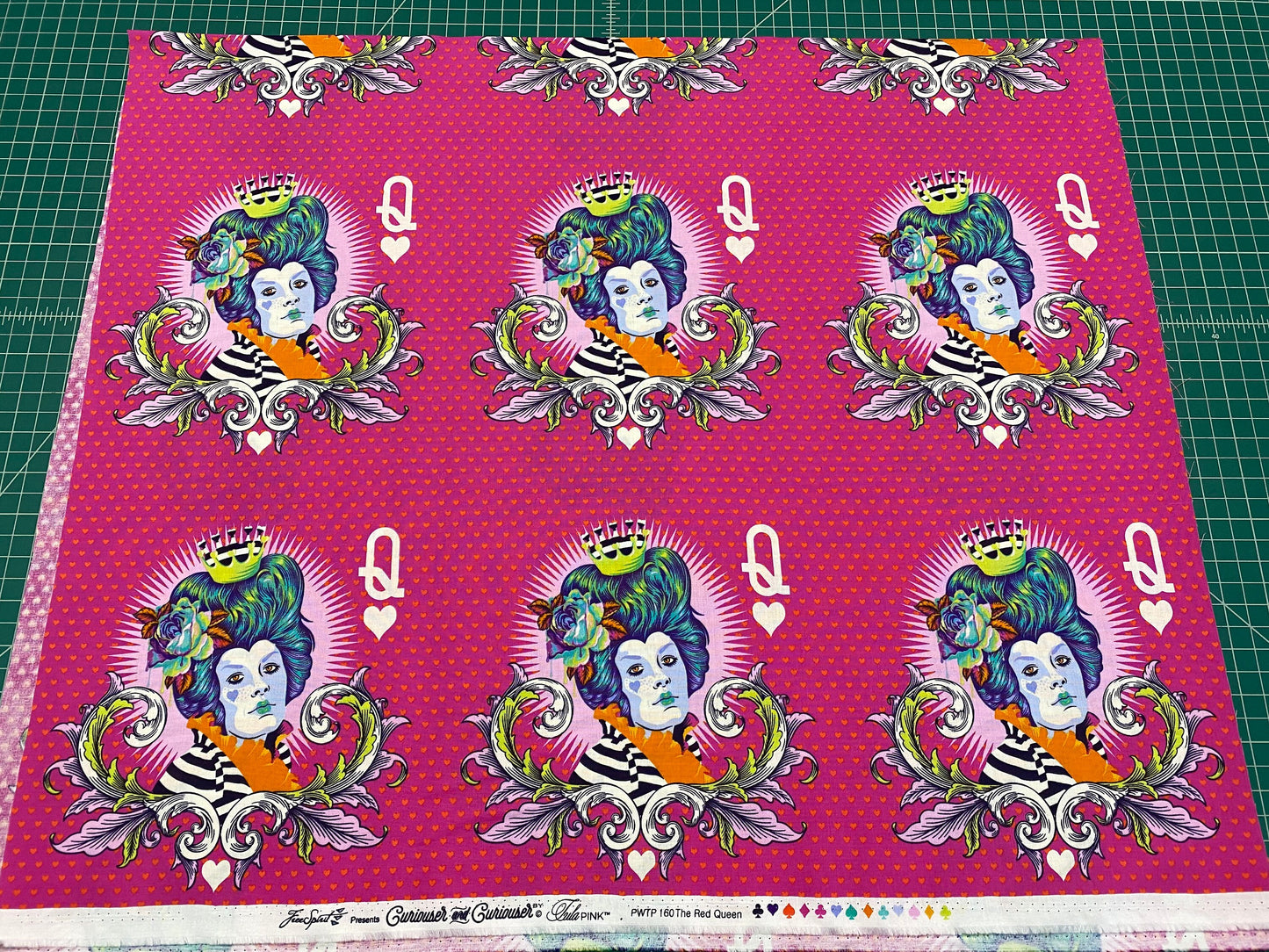 Tula Pink Curiouser & Curiouser 26" Panel (3 Rows as shown) The Red Queen Daydream PWTP160.DAYDREAM Cotton Woven Fabric
