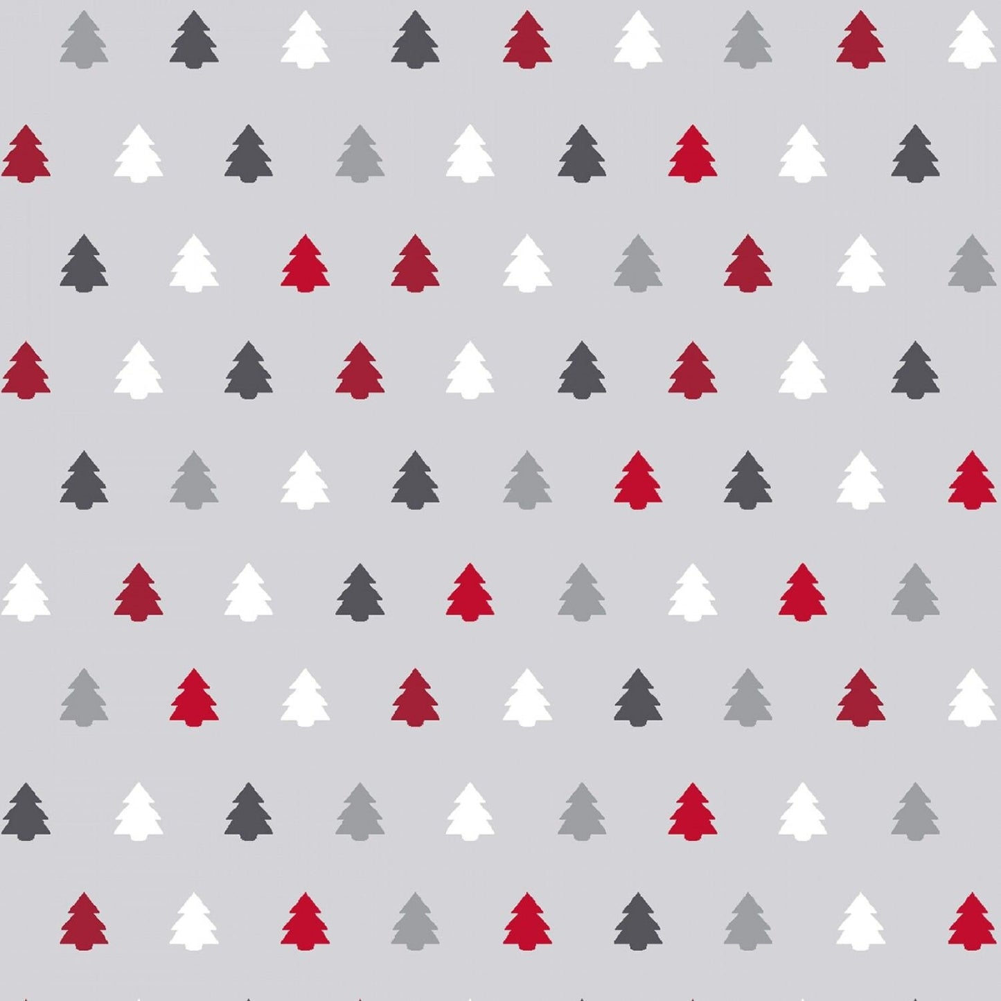 Hanging with my Gnomies Trees Gray 18099-GRY Cotton Woven Fabric