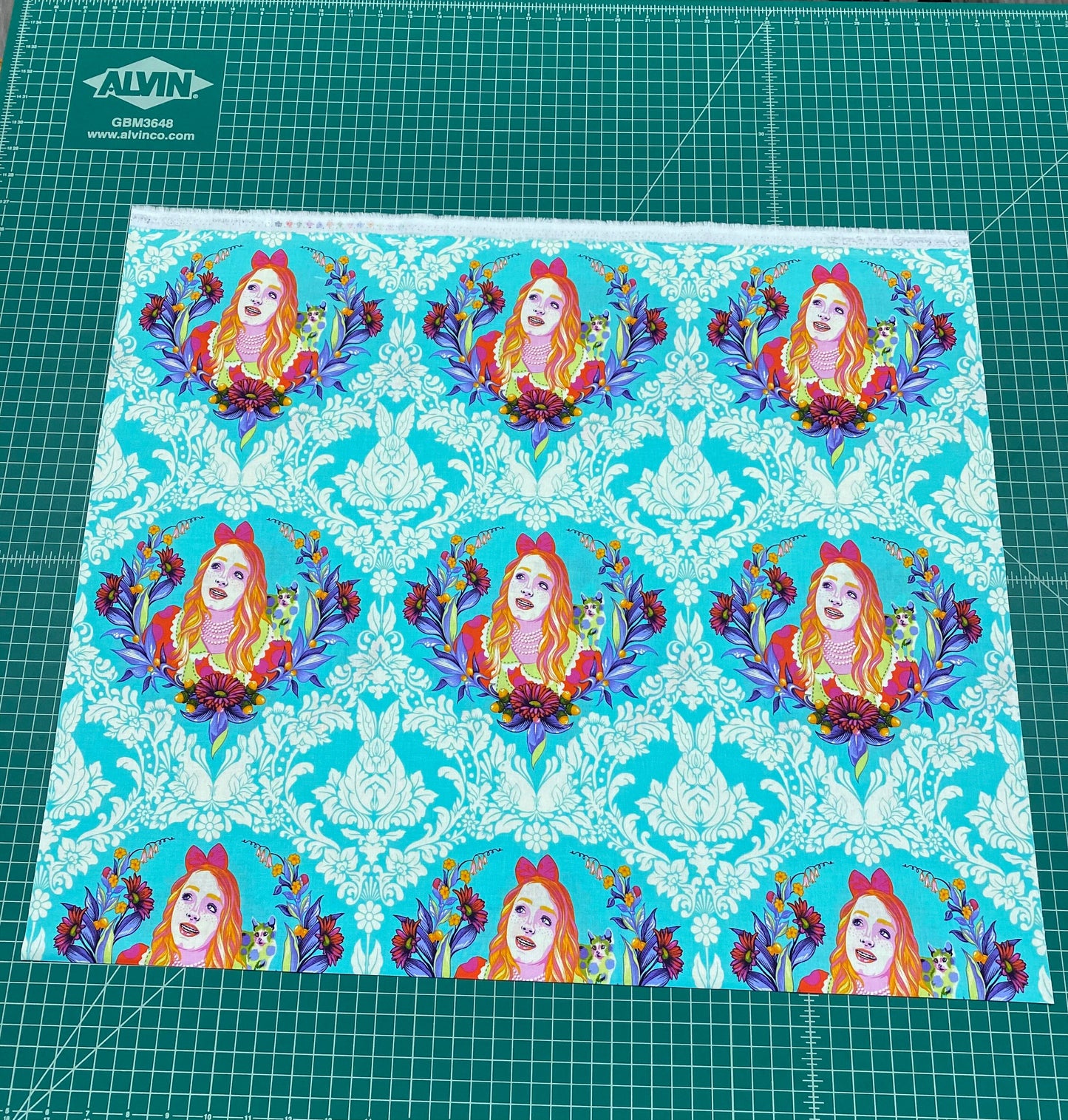 Tula Pink Curiouser & Curiouser 26" Panel (3 Rows as shown) Alice Daydream PWTP159.DAYDREAM Cotton Woven Fabric