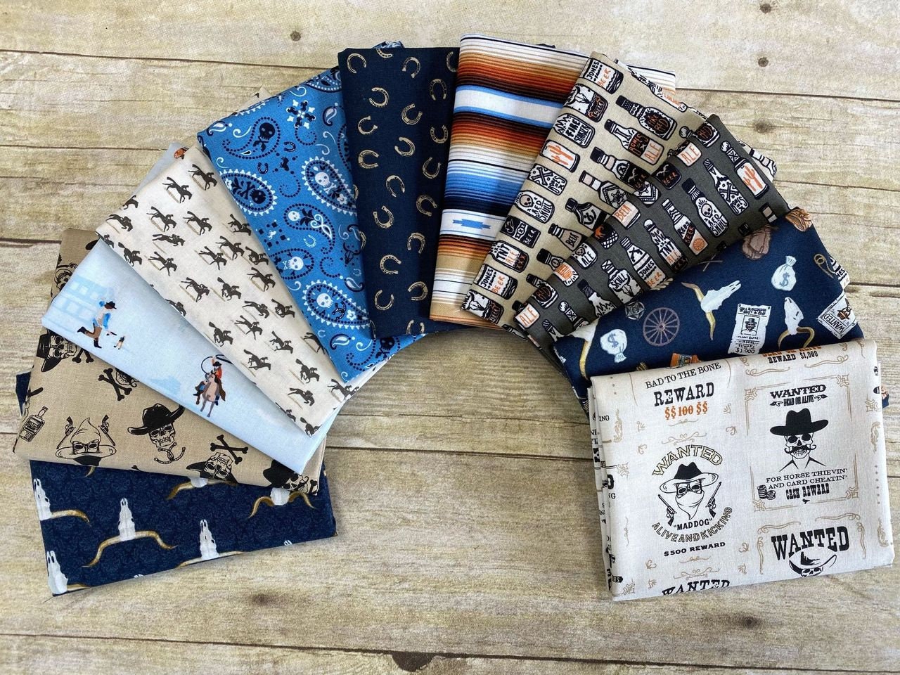 Wanted The Good, The Bad & The Ugly Cedar STELLA-1958-CEDAR Cotton Woven Fabric