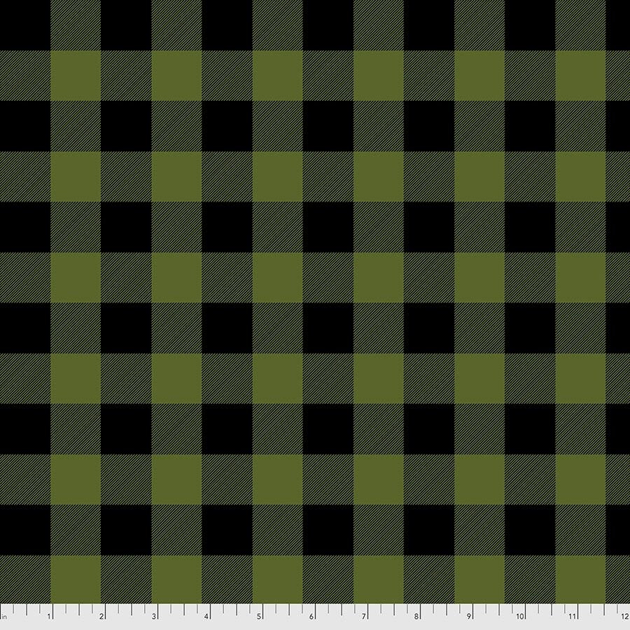 Tula Pink Holiday Homies Check Yo'self Pine Fresh FNTP002.PINEFRESH 100% Cotton Flannel Fabric