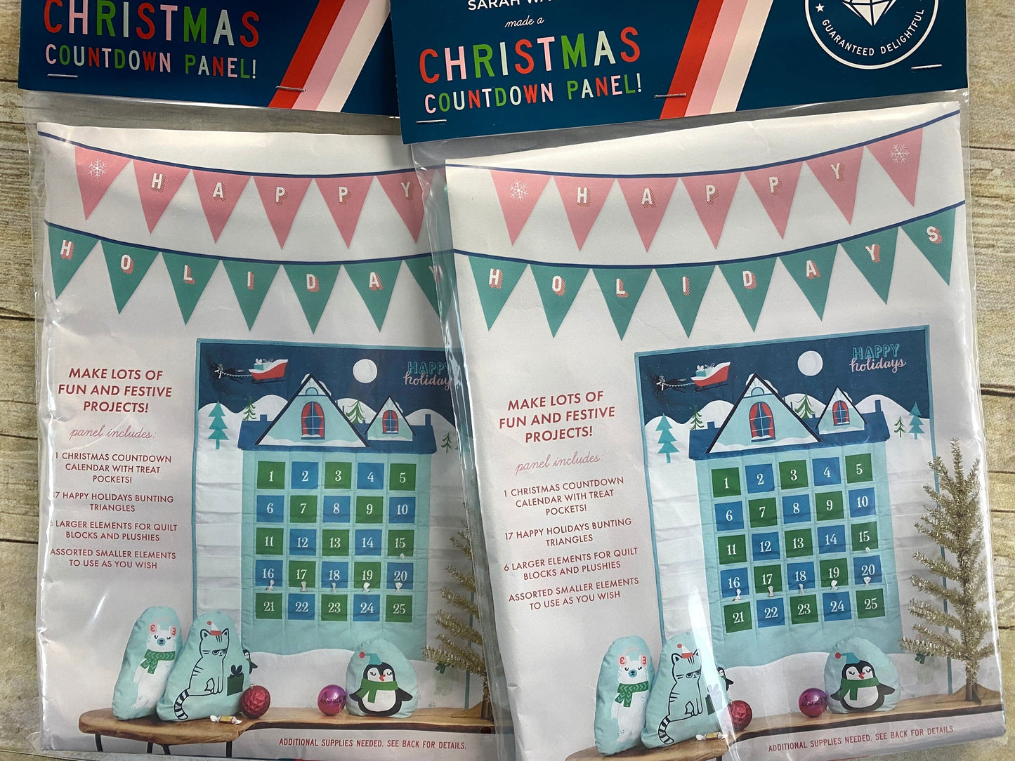 Peppermint Please by Sarah Watts of Ruby Star Society Christmas Countdown 58" x 70" Panel RS2040-11P Cotton Panel