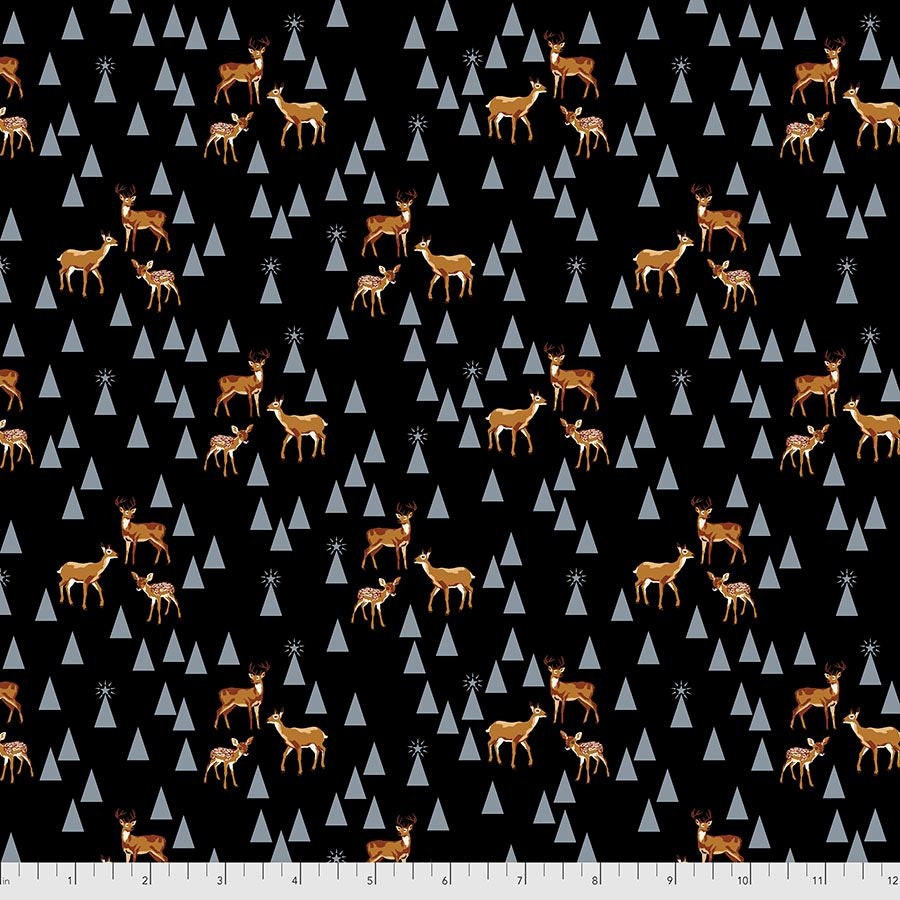 Tula Pink Holiday Homies Road Trip Blue Spruce (HTF/OOP) FNTP003.BLUESPRUCE 100% Cotton Flannel Fabric