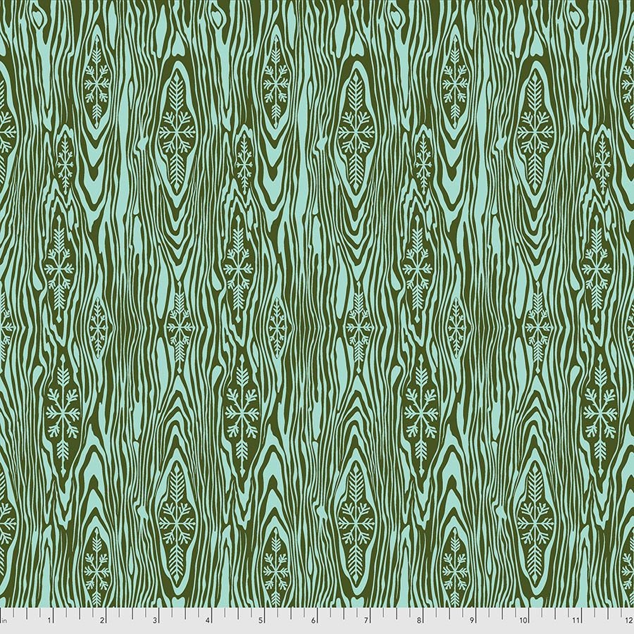 Tula Pink Holiday Homies Yule Log Pine Fresh FNTP006.PINEFRESH 100% Cotton Flannel Fabric