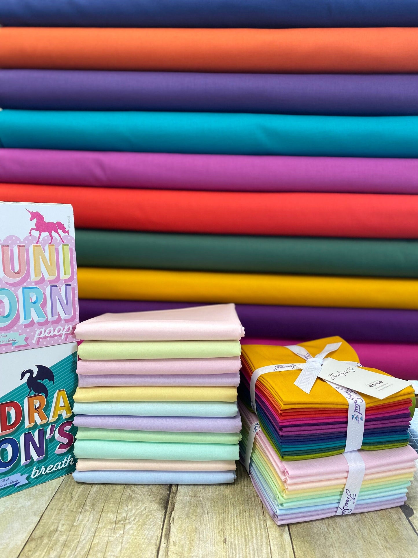 Tula Pink Mythical Solids Unicorn Poop Dewdrop CSFSESS.DEWDROP Cotton Woven Fabric