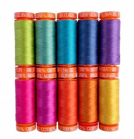Aurifil Thread Set - Premium Collection by Tula Pink - 12 Spools