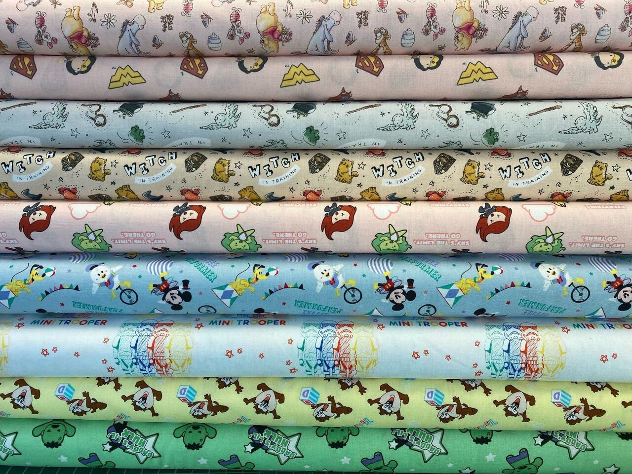 Licensed Character Nursery Mickey Mouse Little Performer Blue 85271031-01 Cotton Woven Fabric