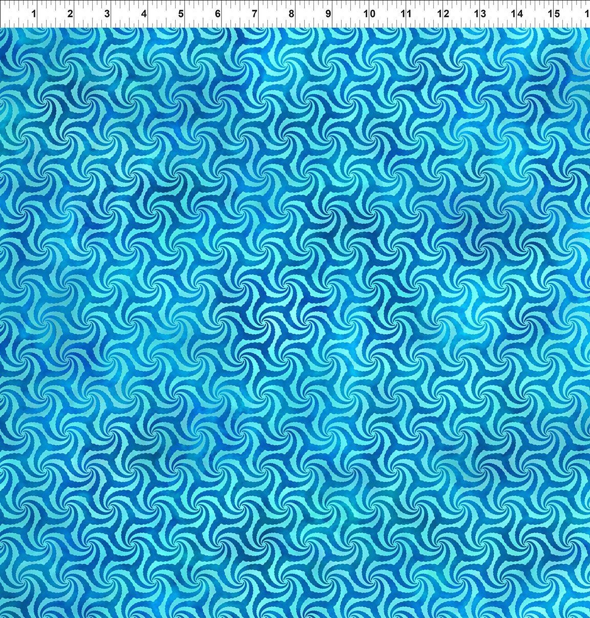 Elysian by Jason Yenter Twist Blue 4jyn-2 Cotton Woven Fabric