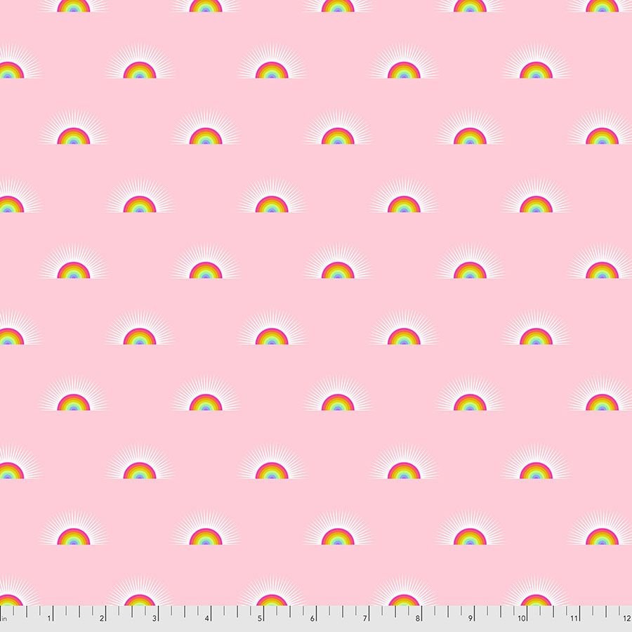 Tula Pink Pint Sized Prints (Daydreamer) Sundaze Guava PWTP176.GUAVA Cotton Woven Fabric
