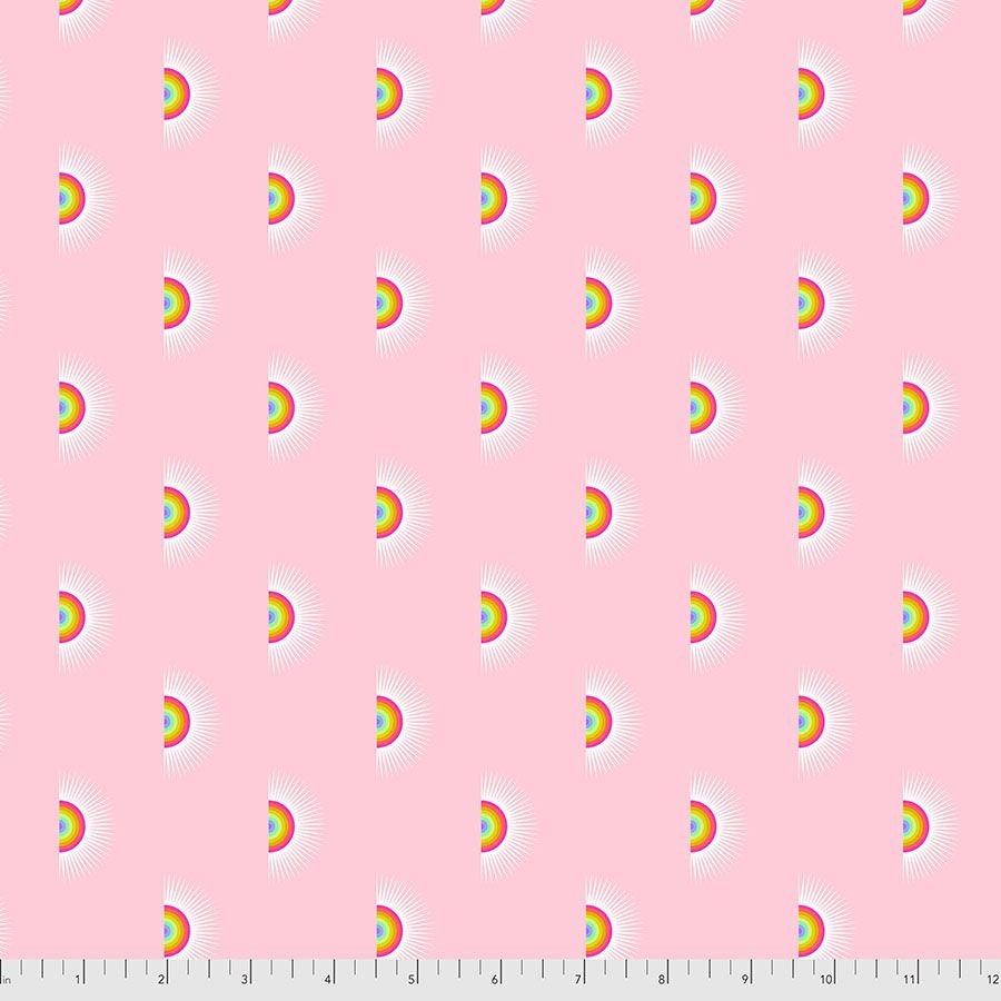 Tula Pink Pint Sized Prints (Daydreamer) Sundaze Guava PWTP176.GUAVA Cotton Woven Fabric