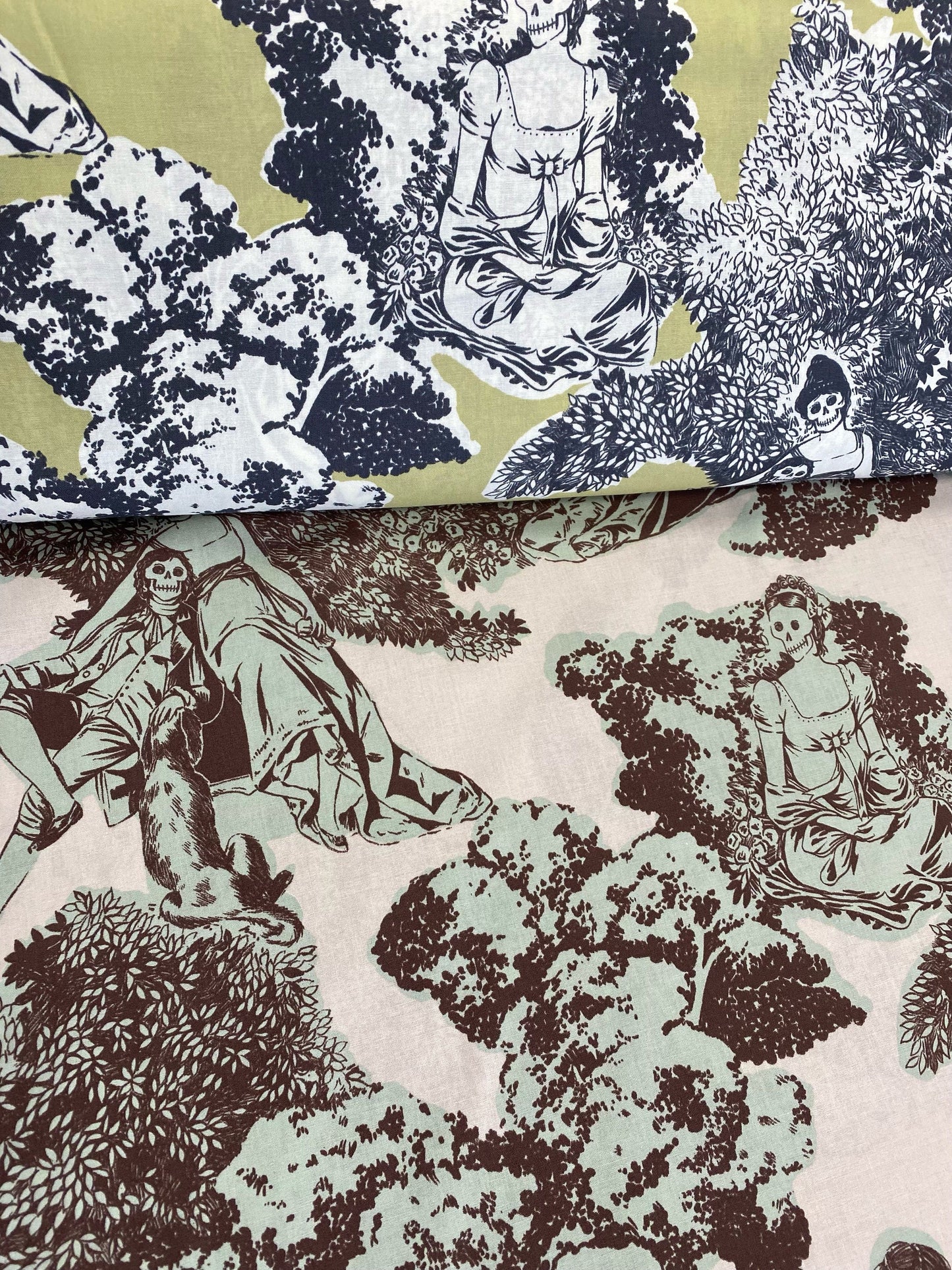 Alexander Henry Fabrics Nicole's Prints Endless Love Khaki 8910B Cotton Woven Fabric