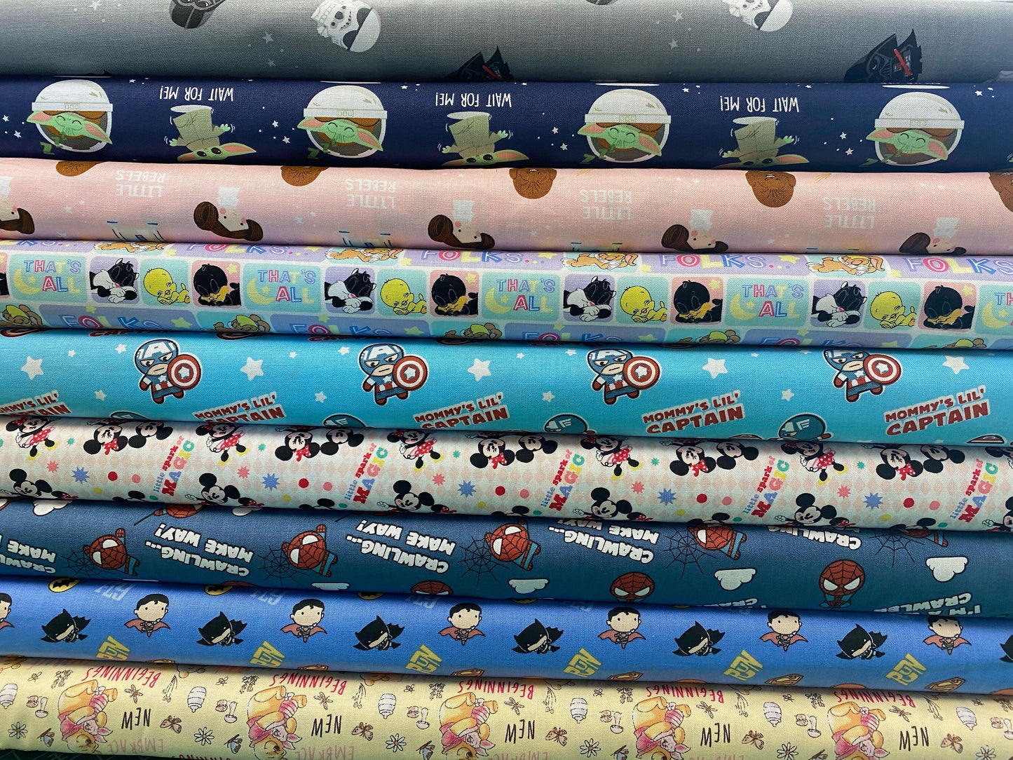 Licensed Character Nursery Mommy's Little Captain Blue 13021054-01 Cotton Woven Fabric