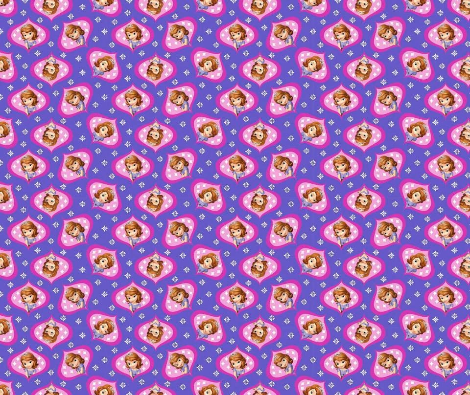 Licensed Sofia The First Cotton Cameo Woven Fabric