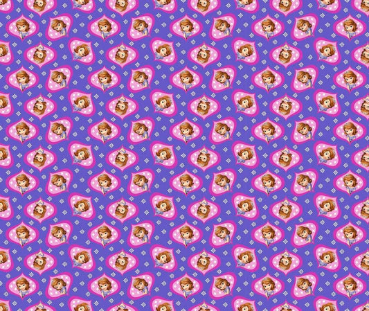Licensed Sofia The First Cotton Cameo Woven Fabric