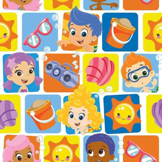 Scrap Pack of Bubble Guppies Cotton Woven Fabric Out of Print & very hard to find. Over 2.5 yards total!