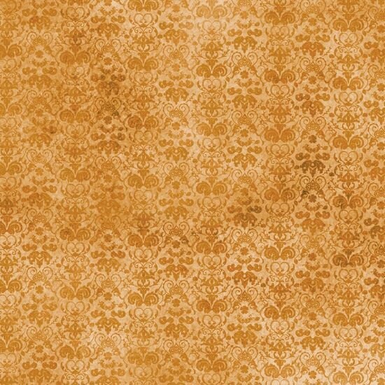 Gorjuss Heartfelt Damask Dark Chamois 24464-S Cotton Woven Fabric