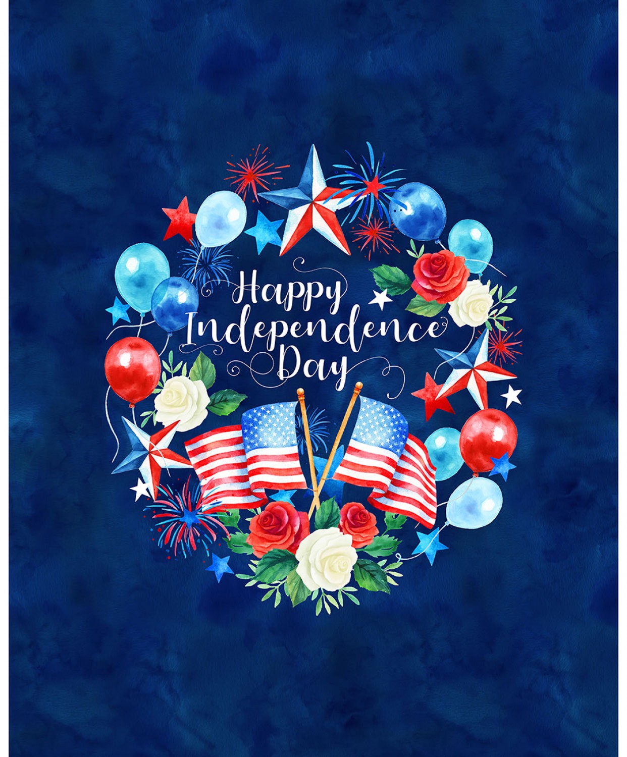 Celebrate the Seasons 2 36" Panel July U5129H-592 Cotton Woven Panel