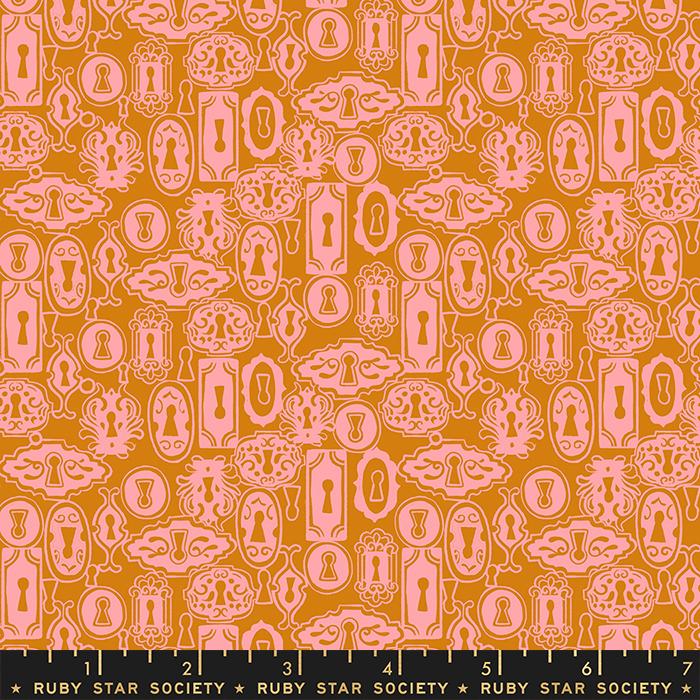 Reading Nook by Sarah Watts of Ruby Star Society Key Lock Earth    RS2081-11 Cotton Woven Fabric