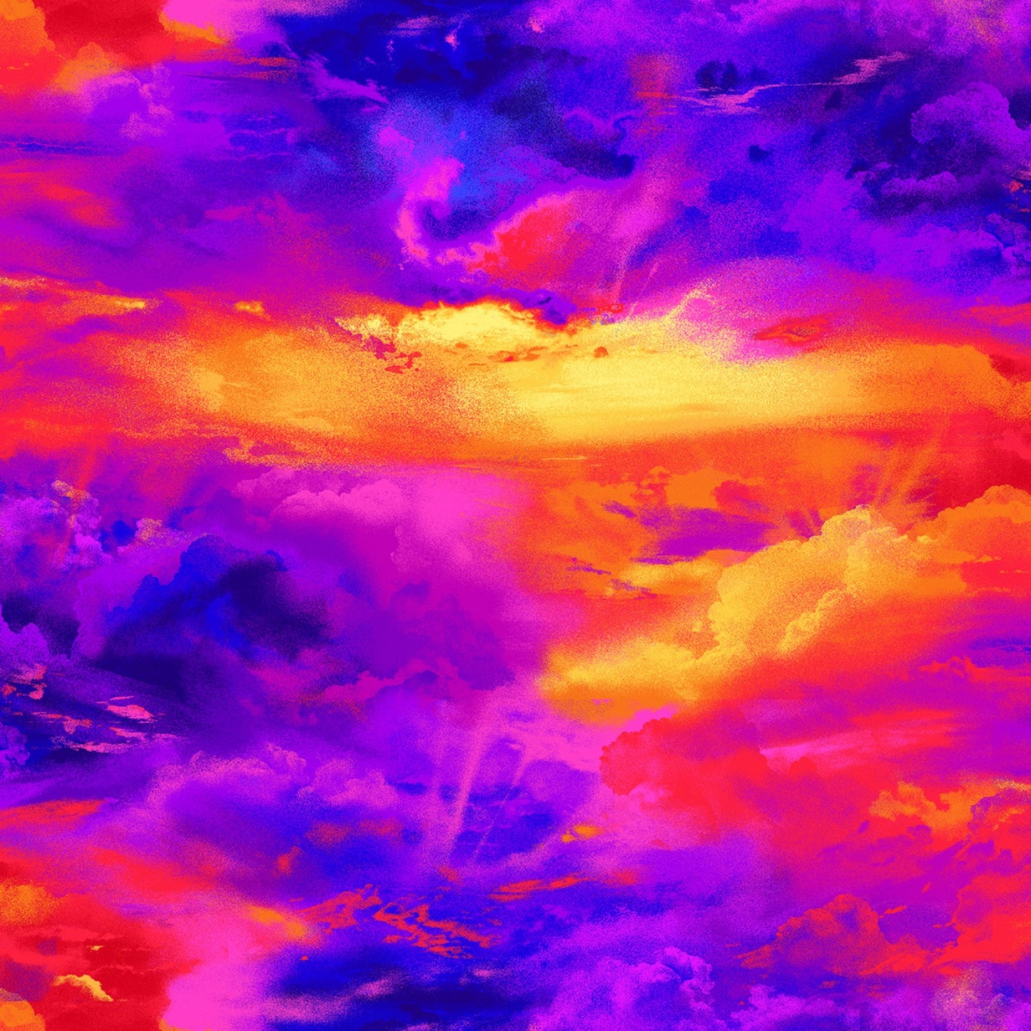 Midnight Run by Chong-A Hwang Large Sunset Sky Multi CD1431-MULTI Cotton Woven Fabric