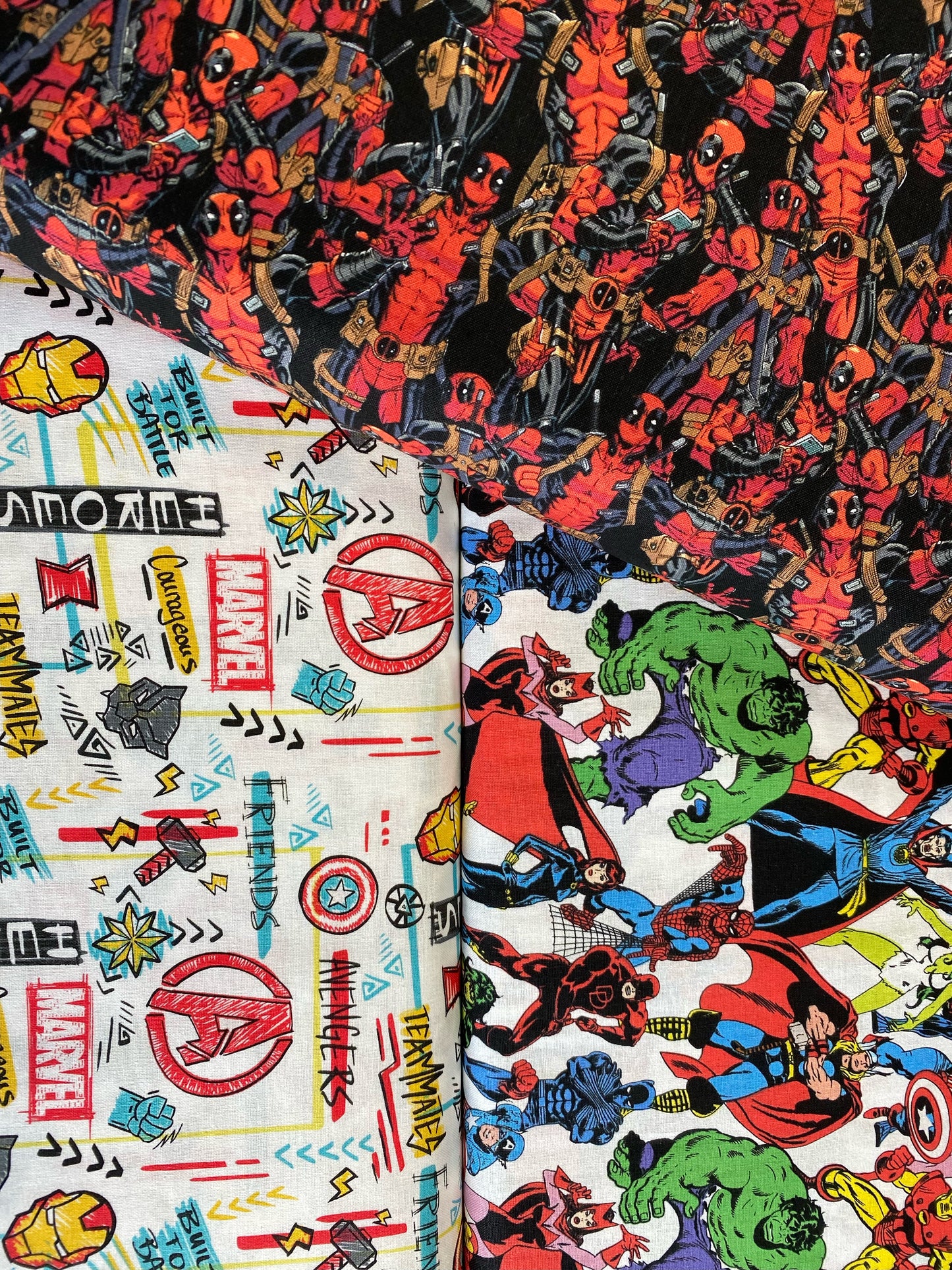 Licensed Marvel Marvel Retro Comics Pack 77366A620715 Cotton Woven Fabric
