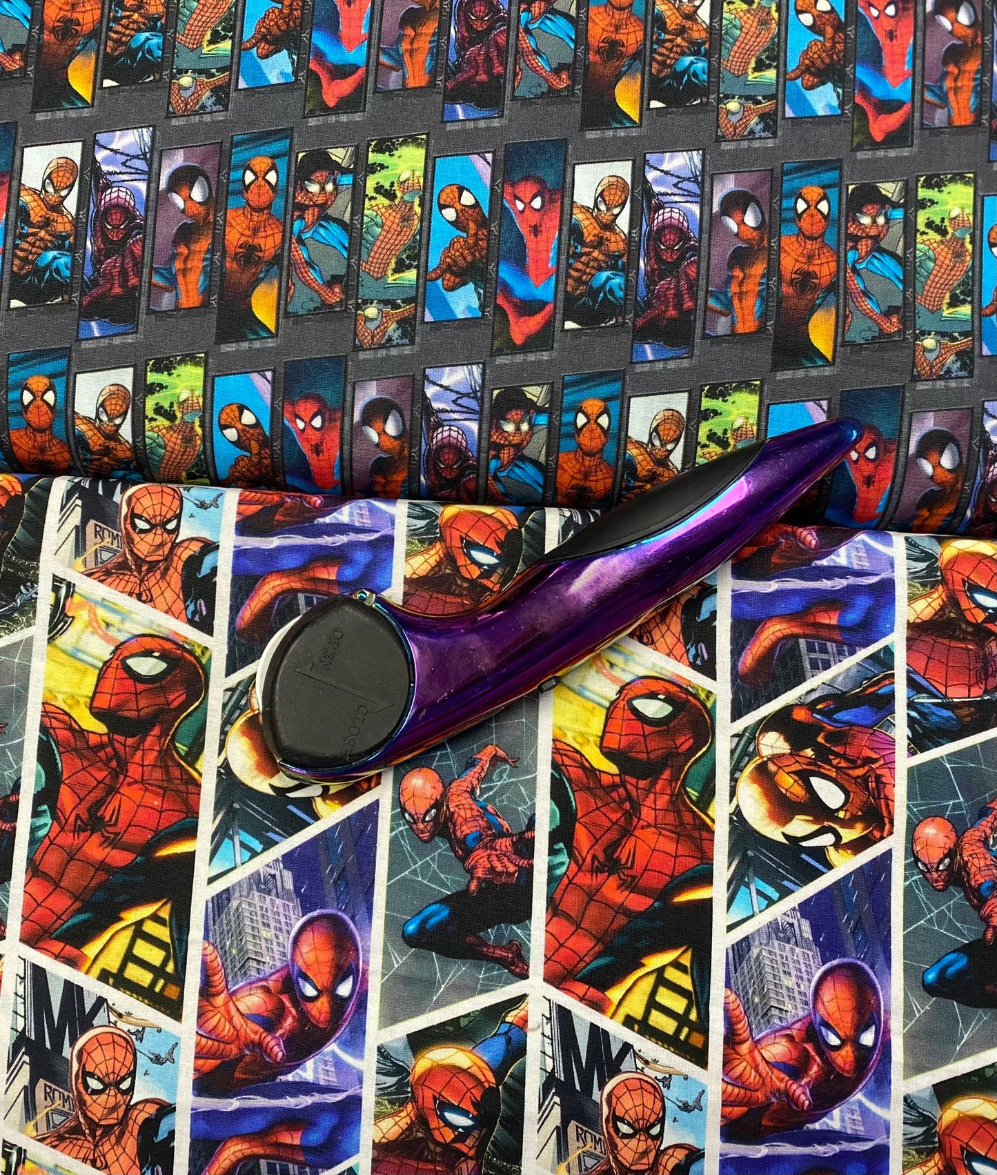 Licensed Marvel Spiderman Marvel Spiderman Swatch Digitally Printed 71190A620715 Cotton Woven Fabric