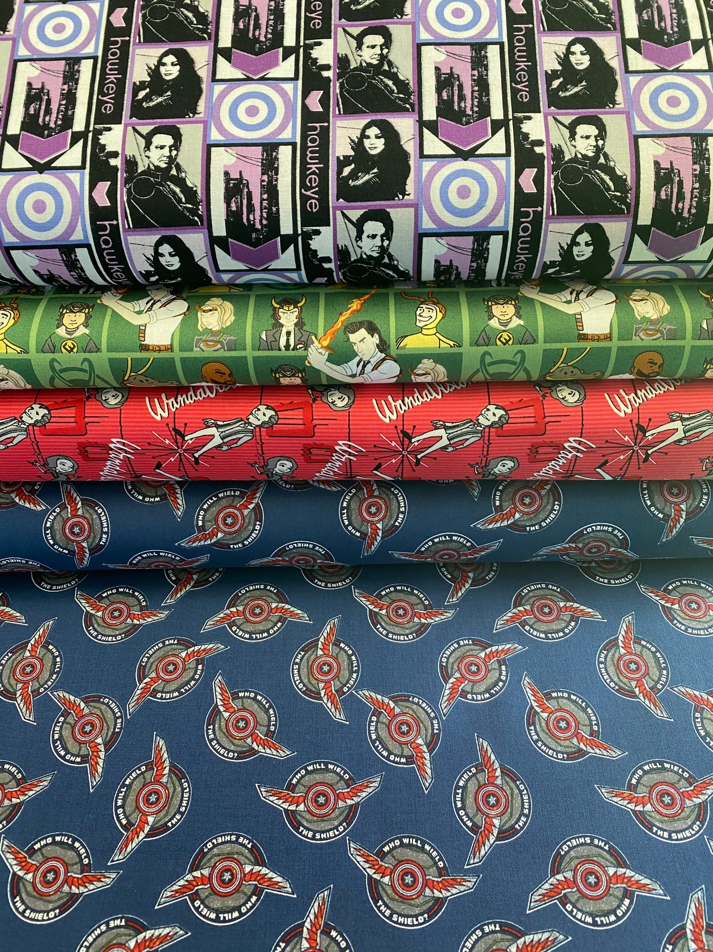 Licensed Marvel Studios Wield The Shield Navy 13310101-04 Cotton Woven Fabric