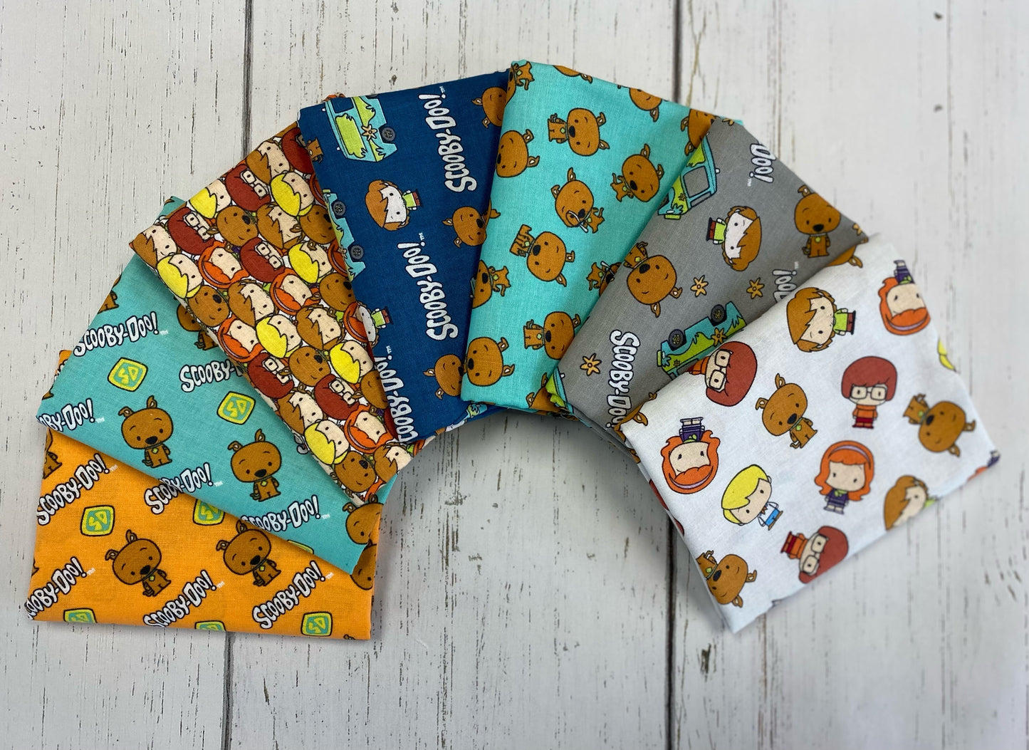 Licensed Scooby Doo Chibi Scooby Teal 23700519-02 Cotton Woven Fabric