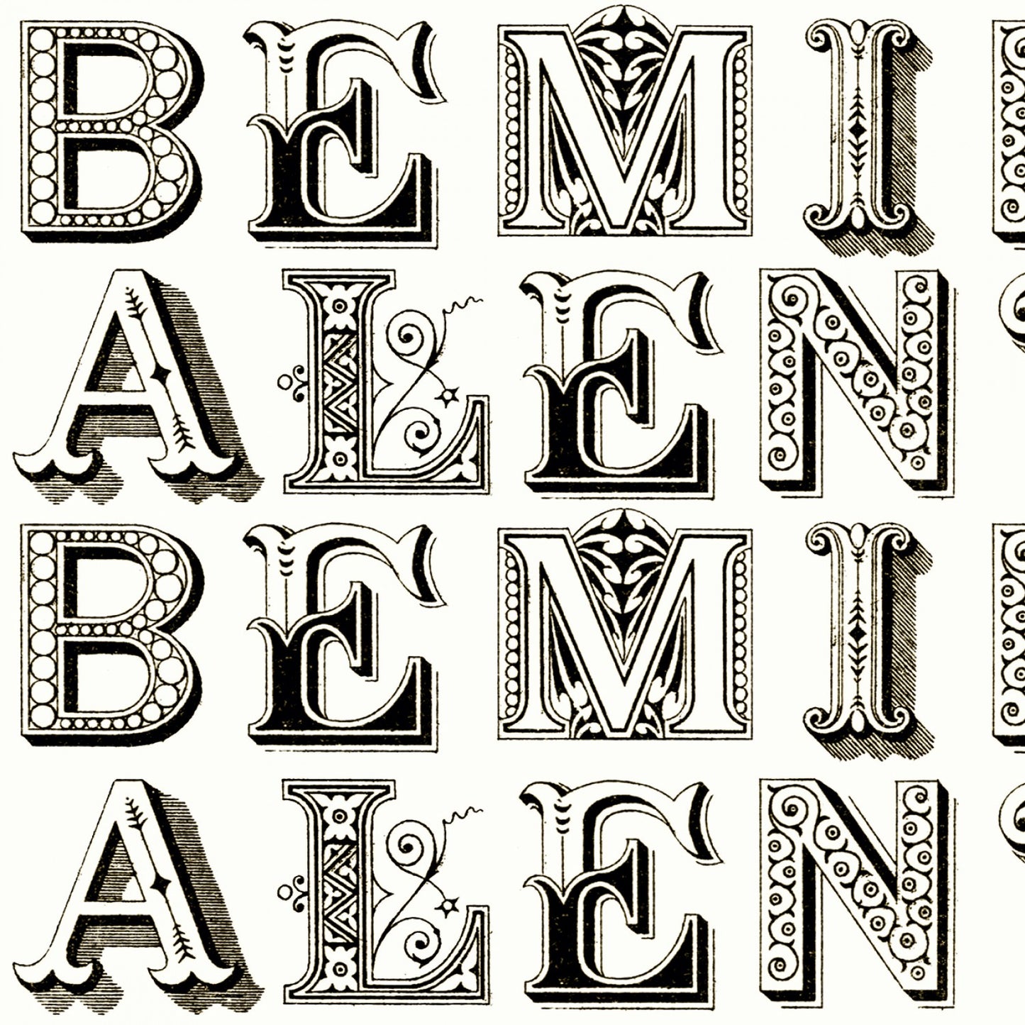 Be Mine Valentine by J. Wecker Frisch Love Letters Black C12785R-BLACK Cotton Woven Fabric