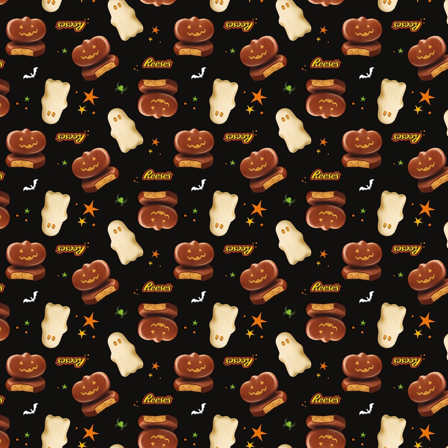 Licensed Hershey Halloween Main Black C11980R-BLACK Cotton Woven Fabric
