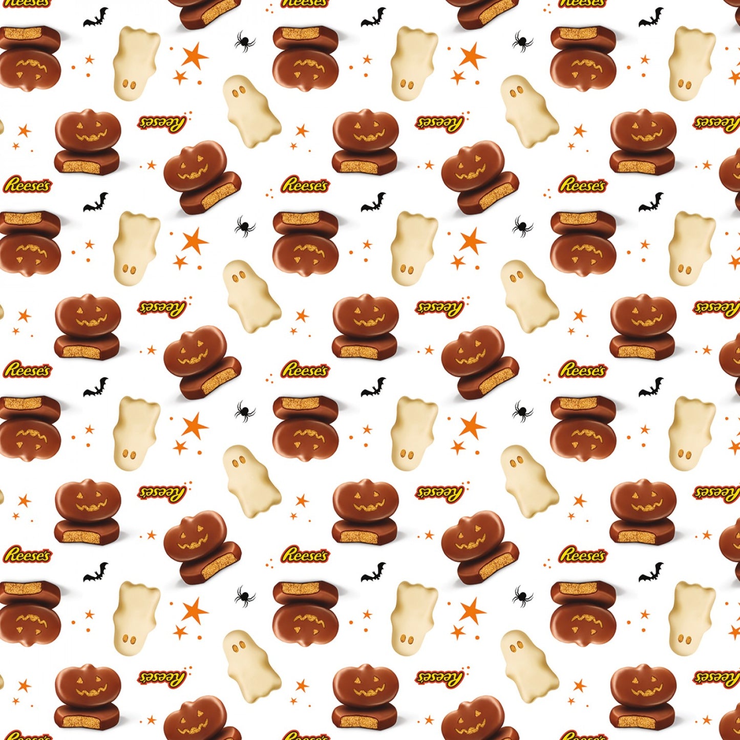 Licensed Hershey Halloween Main White C11980R-WHITE Cotton Woven Fabric