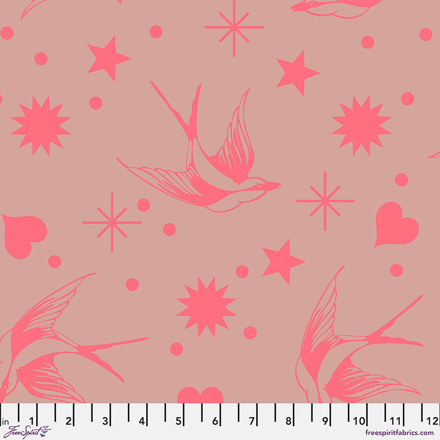 Neon True Colors by Tula Pink Neon Fairy Flake Nova PWTP157.NOVA Cotton Woven Fabric