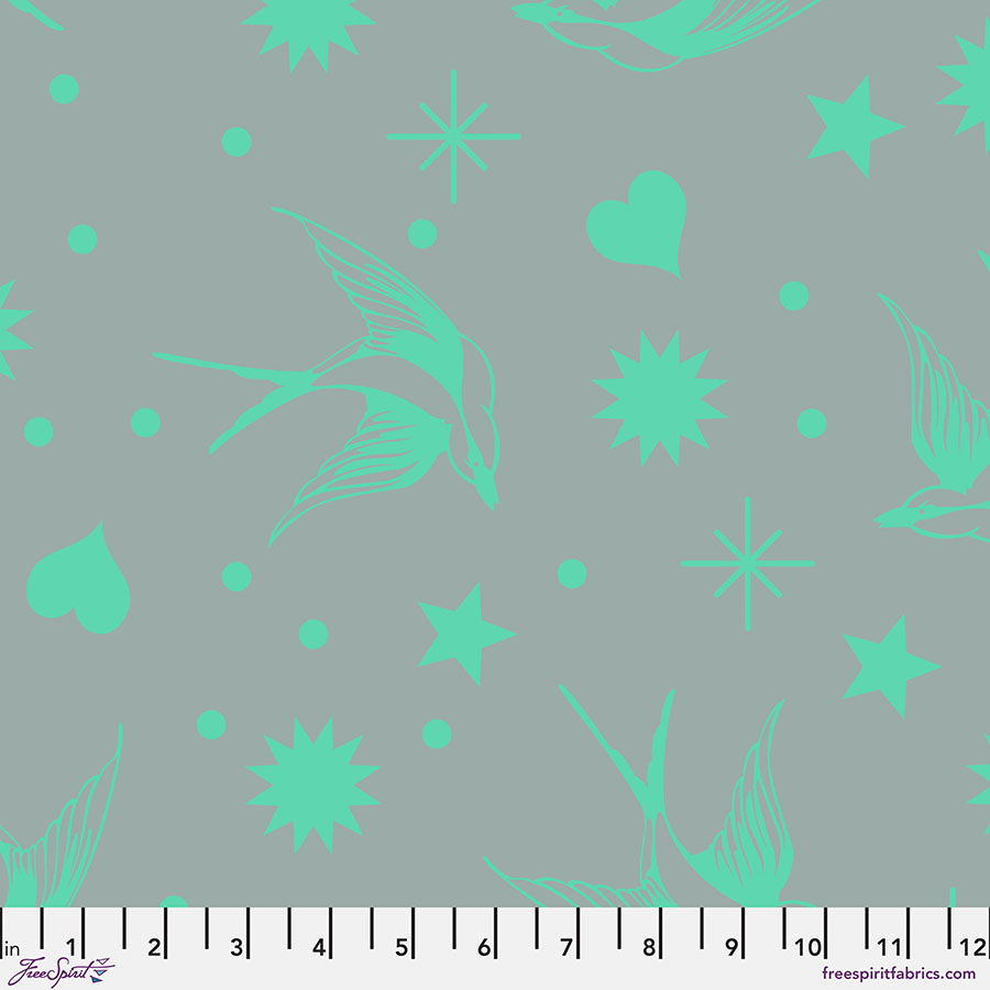 Neon True Colors by Tula Pink Neon Fairy Flake Spirit PWTP157.SPIRIT Cotton Woven Fabric