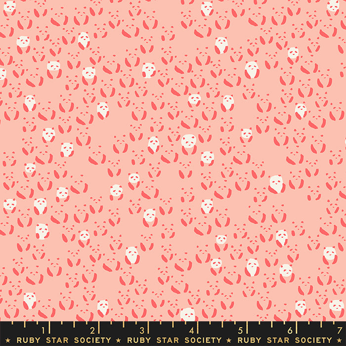 Darlings 2 by Ruby Star Society Panda Bebe Peach Blossom RS5062-13 Cotton Woven Fabric