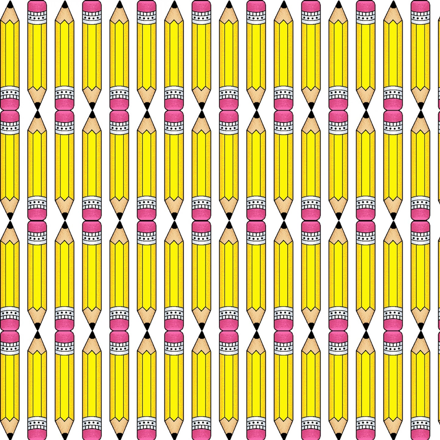 It's Elementary by Pam Bocko Pencil Stripe Yellow 6306S-44 Cotton Woven Fabric