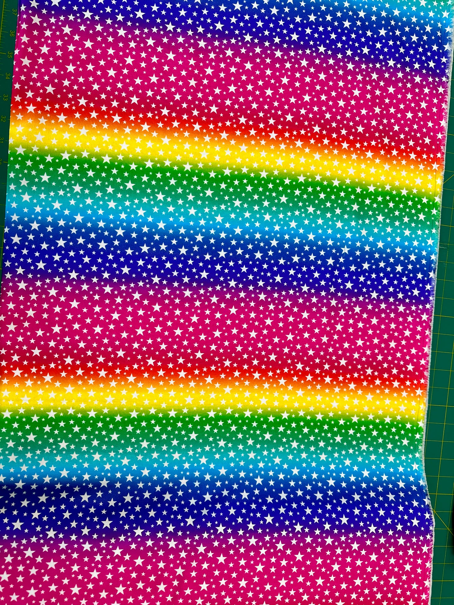 Love to All Rainbow Star Bright FLLA-D70-A Cotton Woven Fabric