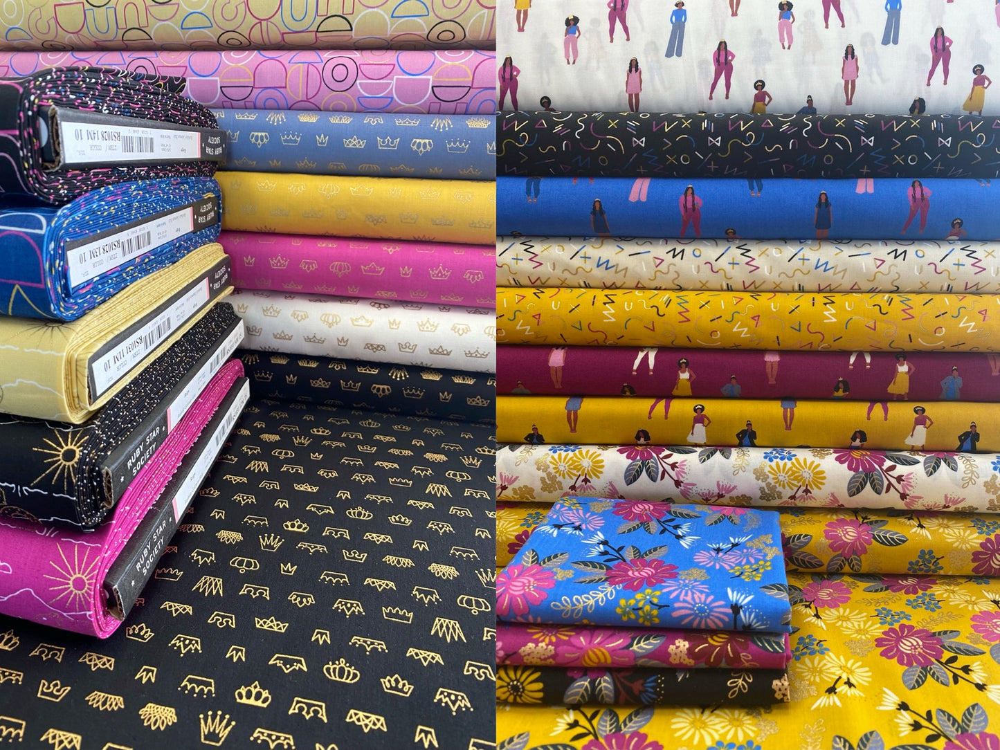 Reign by Rashida Coleman Hale of Ruby Star Society Highness Goldenrod Metallic RS1029-13M Cotton Woven Fabric
