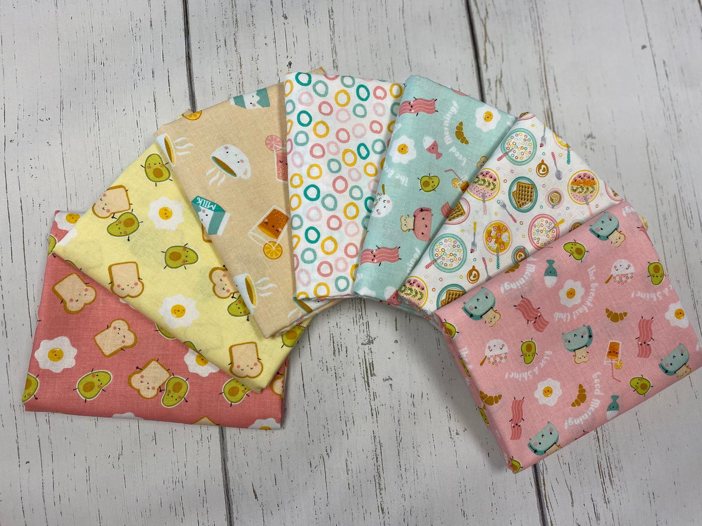 Rise & Shine by Puck Selders Toast Buddies Pink 89210403-1 Cotton Woven Fabric