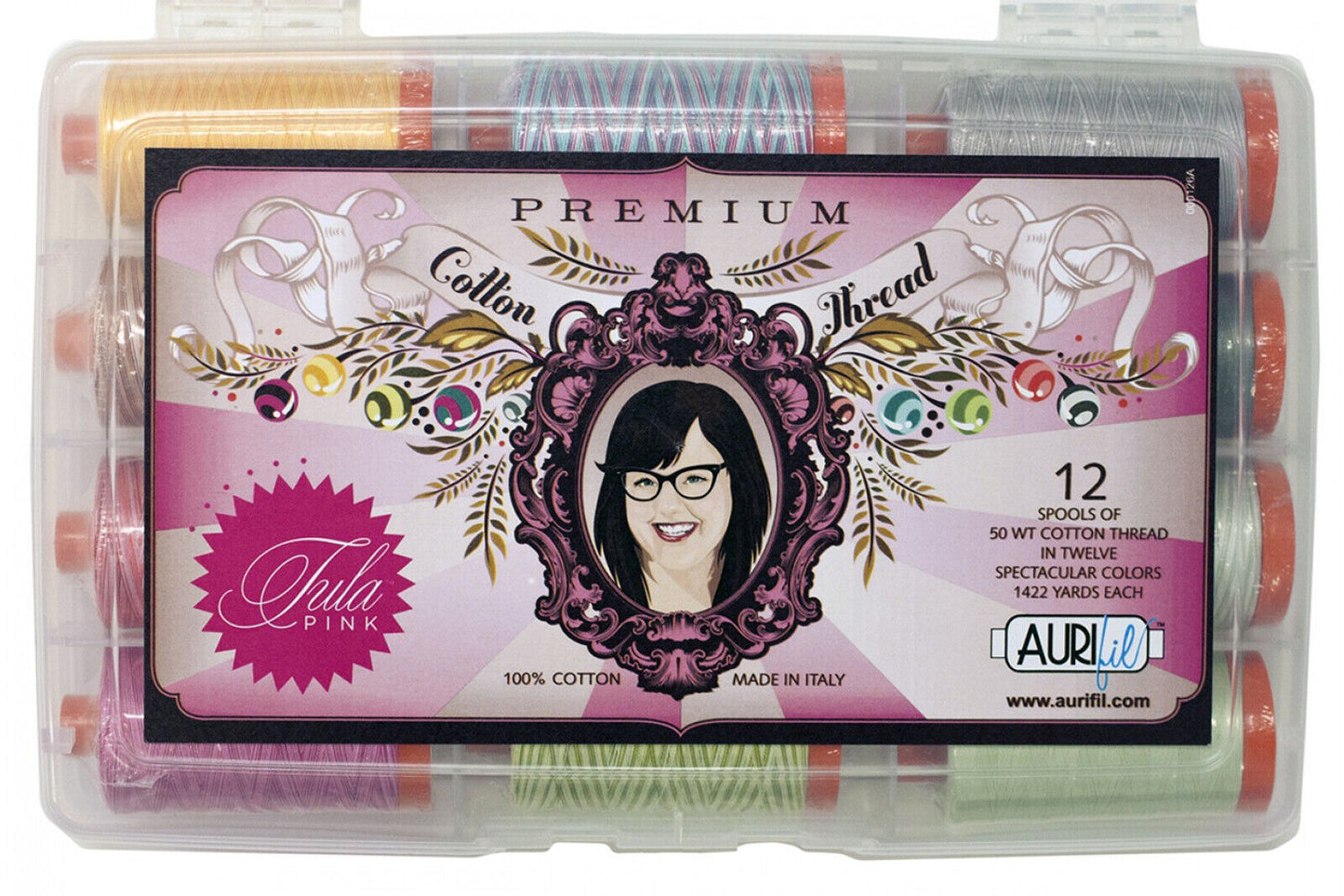 Tula Pink Premium Collection 50 wt, 12 Colors TP50TP12 Notion (PACKAGING MAY VARY)