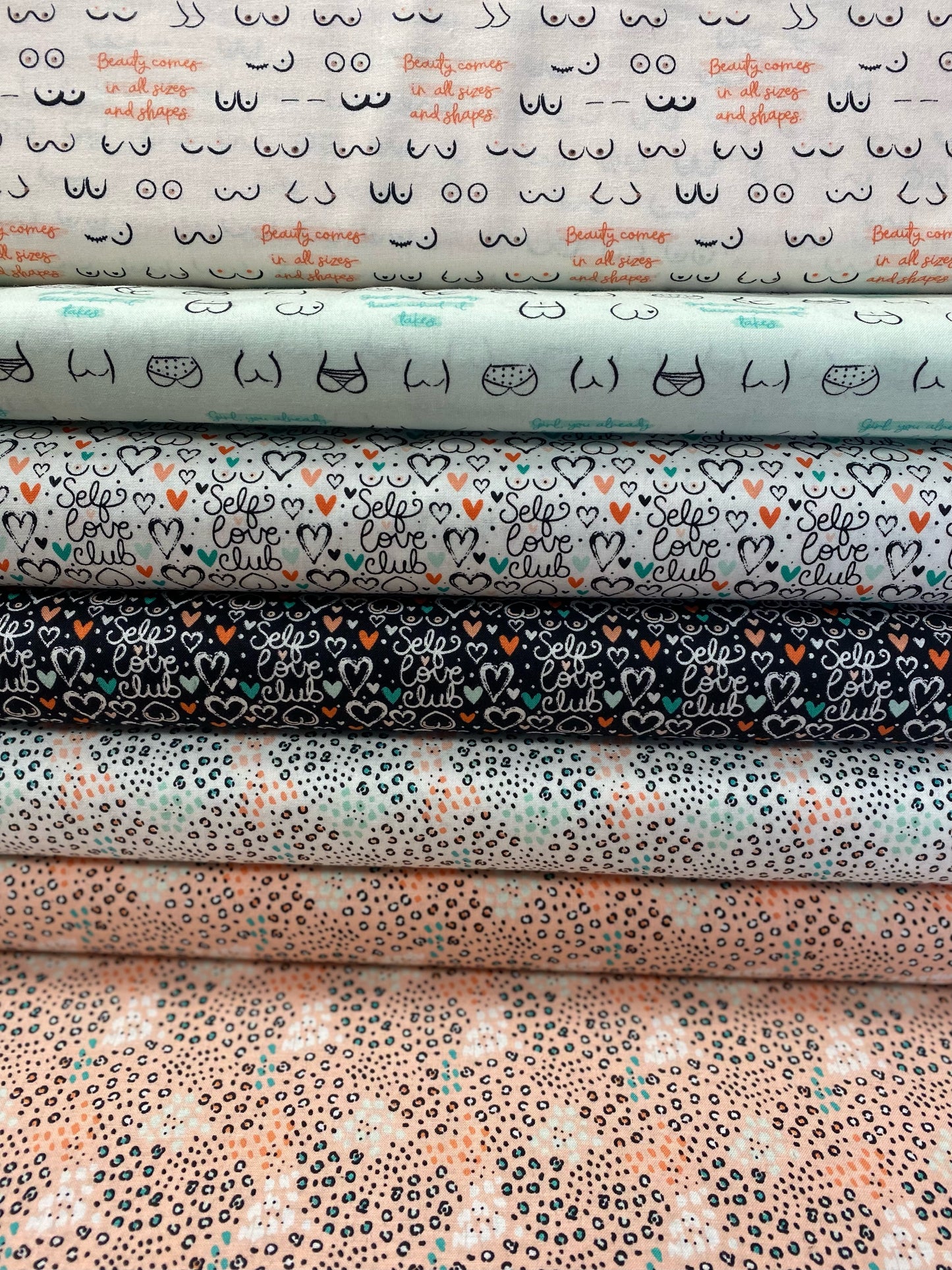 Self Love Club Beauty Spots Pink 50210804-2 Cotton Woven Fabric