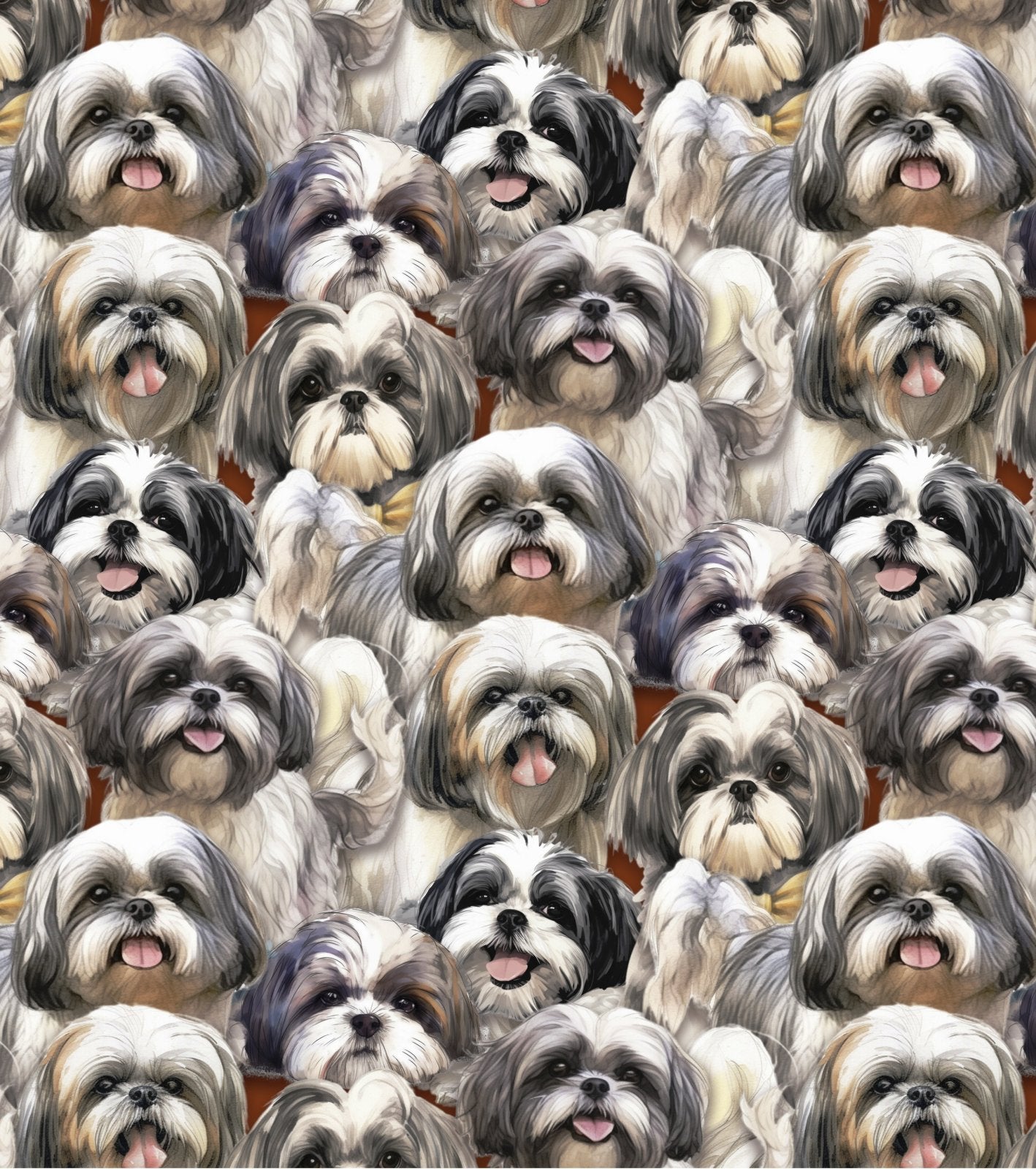 PREORDER ITEM Doggies Shih Tzu Multi packed DX 4818 3C 1 Cotton