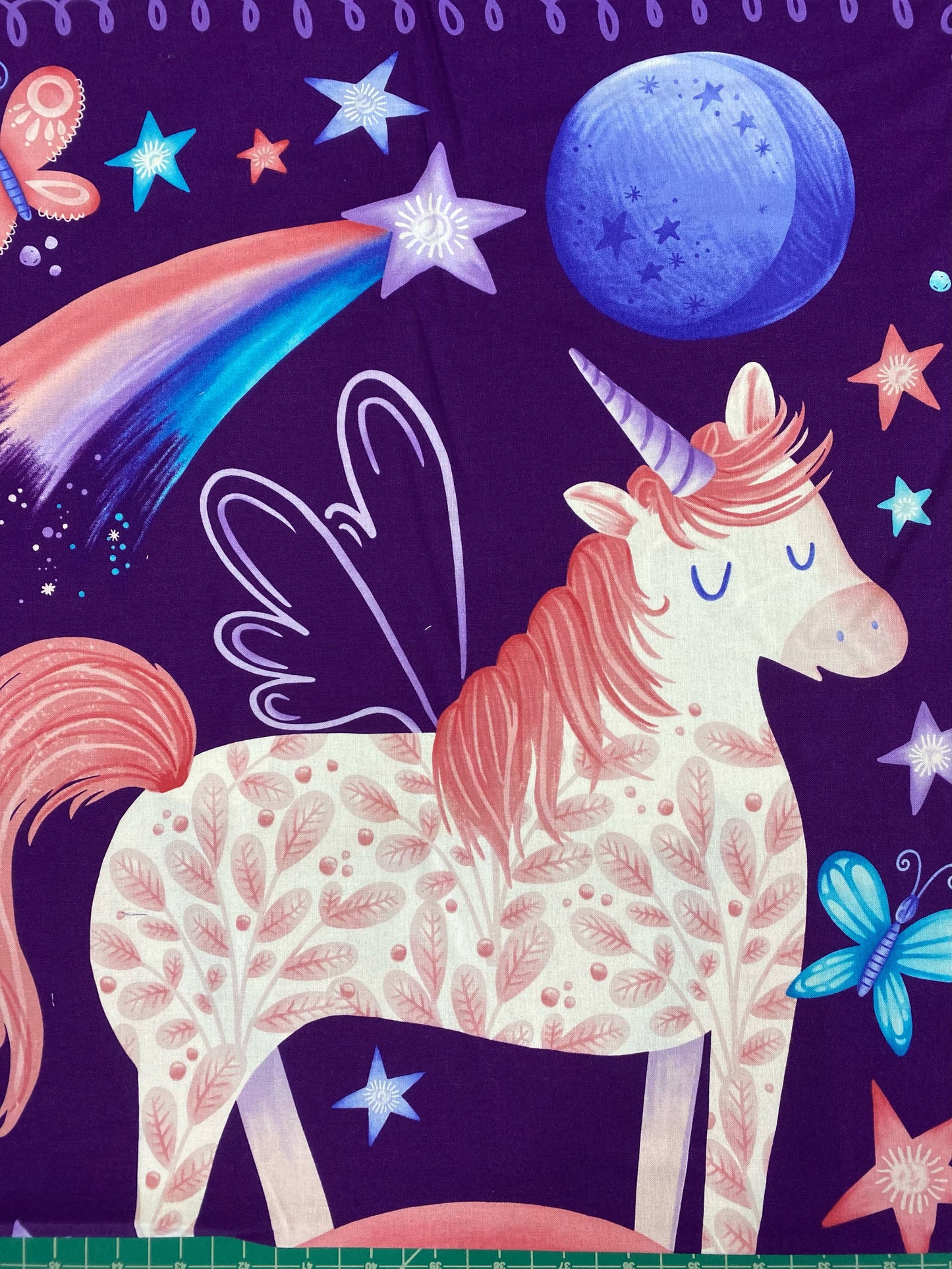 Sparkle Like a Unicorn by Danielle Hartgers 24" Panel Dk. Purple Panel 1863P-55 Cotton Woven Panel