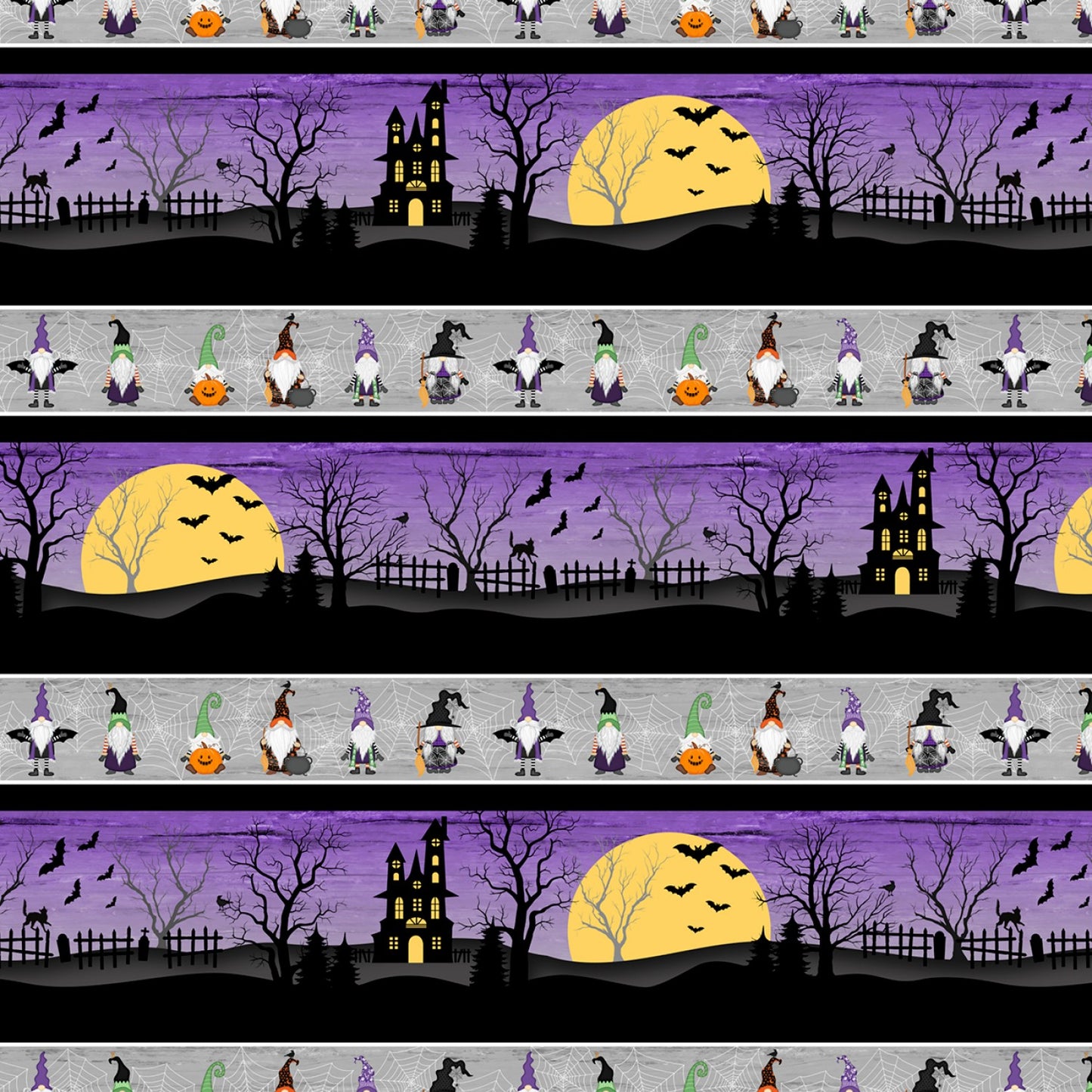 Gnome-ster Mash by Jennifer Pugh Stripe 82648-965 Cotton Woven Fabric