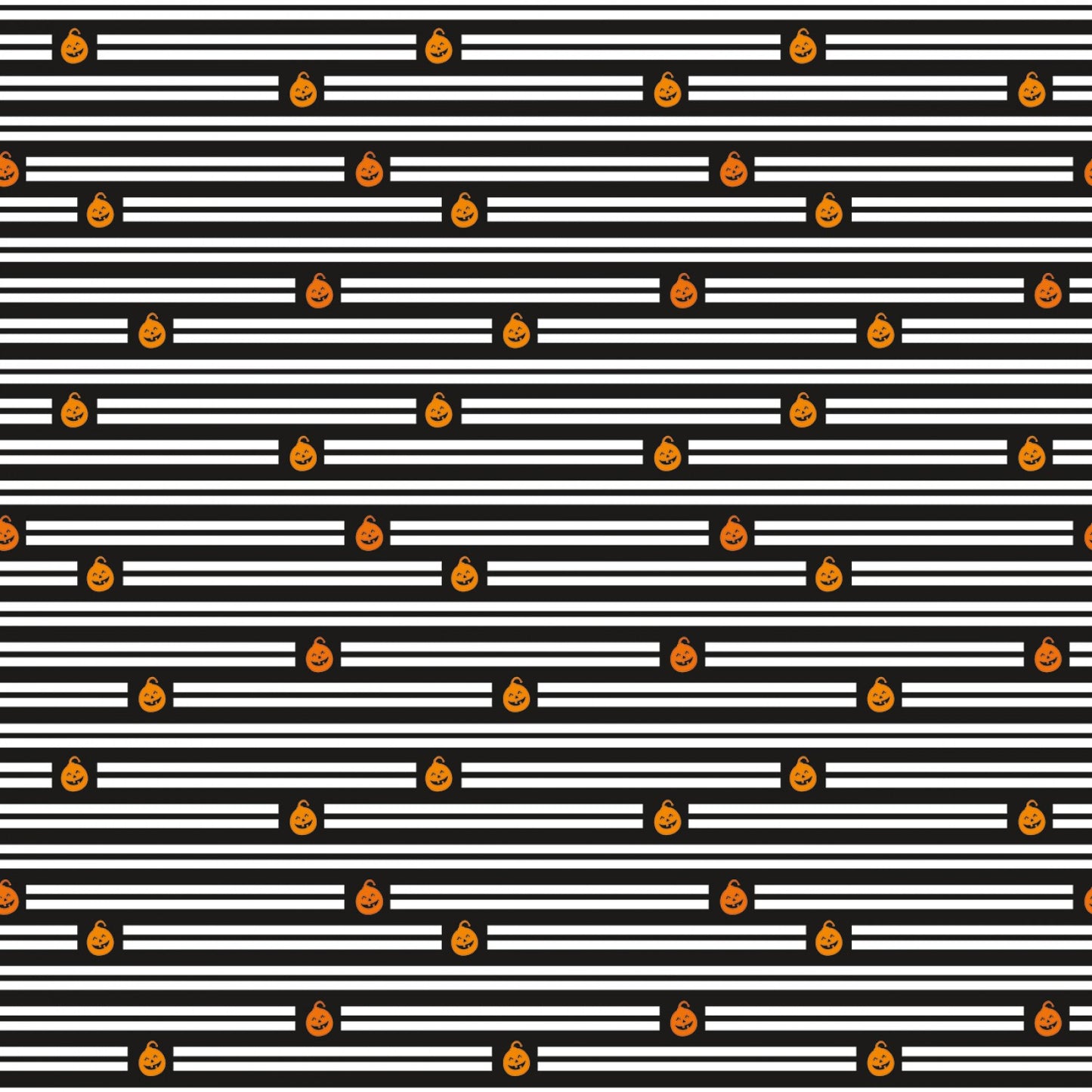 Licensed Hershey Halloween Stripes Black C11984R-BLACK Cotton Woven Fabric
