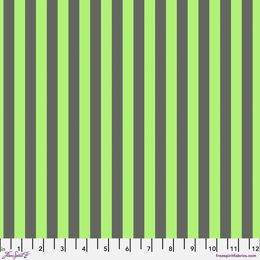 Neon True Colors by Tula Pink Tent Stripe Karma PWTP069.KARMA Cotton Woven Fabric